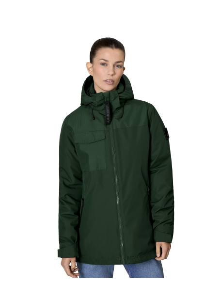 Kurtka zimowa z kapturem | damska