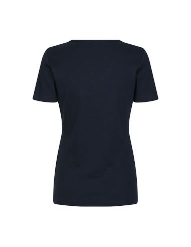 T-shirt Interlock | v-neck | damski
