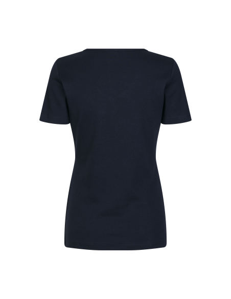 T-shirt Interlock | v-neck | damski