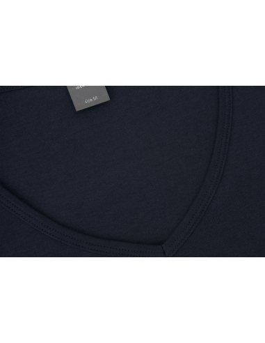 T-shirt Interlock | v-neck | damski