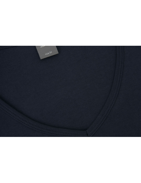 T-shirt Interlock | v-neck | damski