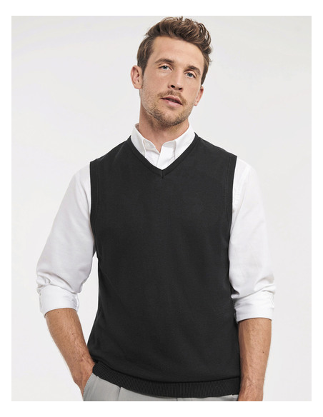 Kamizelka męska V-Neck z nadrukiem lub haftem