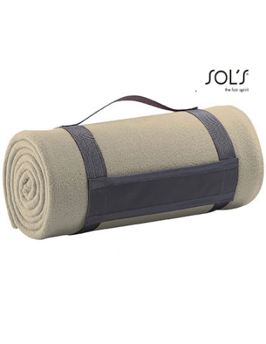 Koc Polarowy zwijany z nadrukiem lub haftem