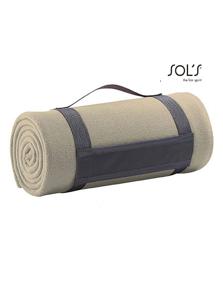 Koc Polarowy zwijany z nadrukiem lub haftem