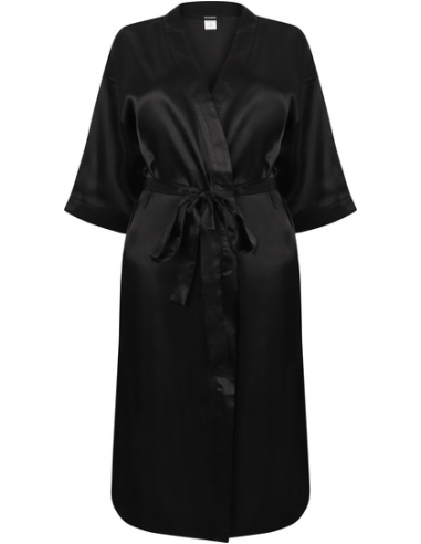 Satynowy szlafrok damski z nadrukiem lub haftem