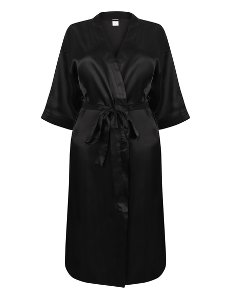 Satynowy szlafrok damski z nadrukiem lub haftem