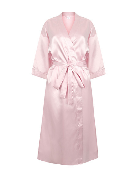 Satynowy szlafrok damski z nadrukiem lub haftem