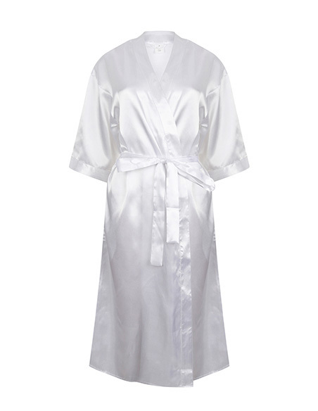 Satynowy szlafrok damski z nadrukiem lub haftem