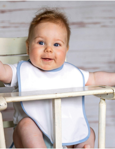 Śliniak wiązany z nadrukiem lub haftem