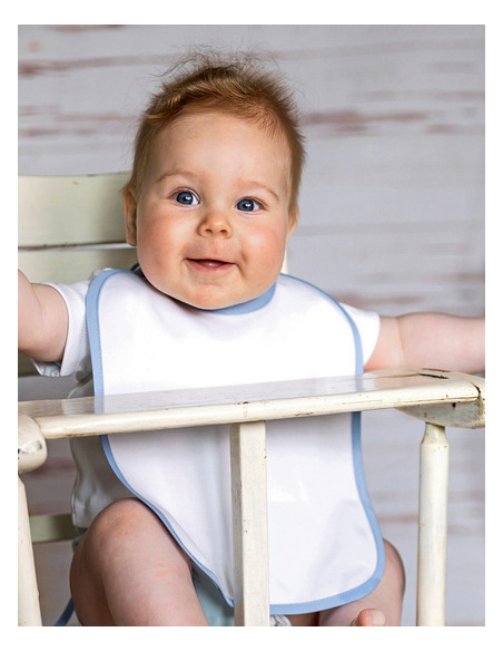 Śliniak wiązany z nadrukiem lub haftem