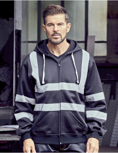 Odblaskowa bluza z kapturem YOKO z nadrukiem lub haftem