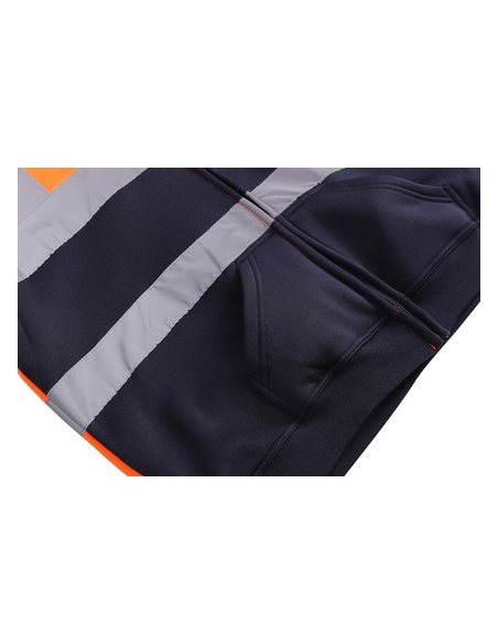 Odblaskowa bluza z kapturem YOKO z nadrukiem lub haftem