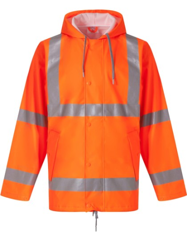 Wodoodporna kurtka odblaskowa z nadrukiem lub haftem