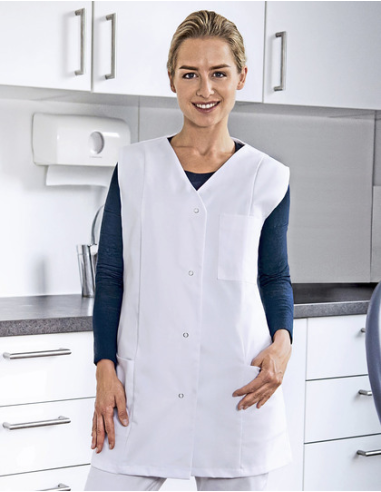 Damski kasak medyczny 215 g 82 cm bawełna poliester