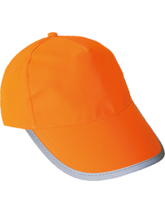 Czapka robocza odblaskowa zapinana rzep 120 g poliester