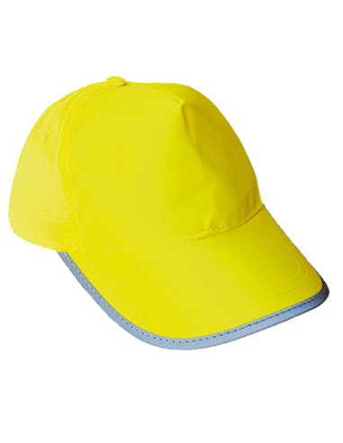 Czapka robocza odblaskowa zapinana rzep 120 g poliester