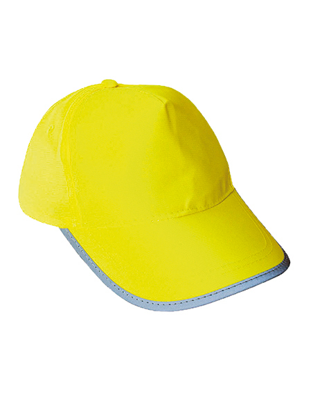 Czapka robocza odblaskowa zapinana rzep 120 g poliester