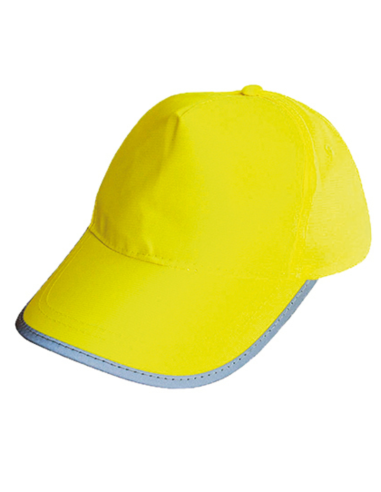 Czapka robocza odblaskowa zapinana rzep 120 g poliester