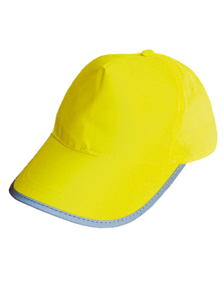 Czapka robocza odblaskowa zapinana rzep 120 g poliester