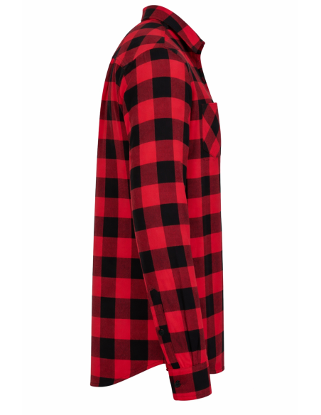 Koszula flanelowa kratę męska dla firm 120 g bawełna