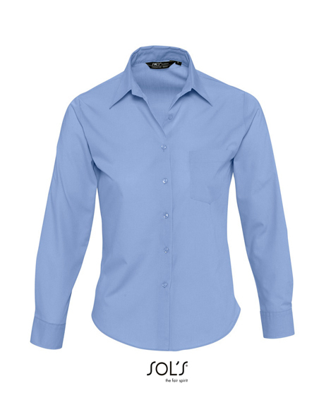 Damska koszula popelinowa długim rękawem 105 g 95 g