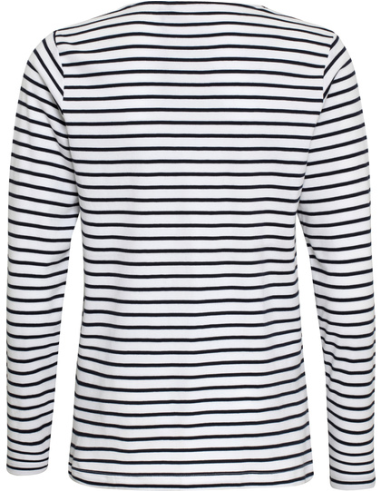 Męska bawełniana bluzka longsleeve paski dla firm 200 g