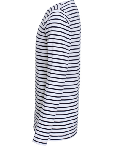 Męska bawełniana bluzka longsleeve paski dla firm 200 g