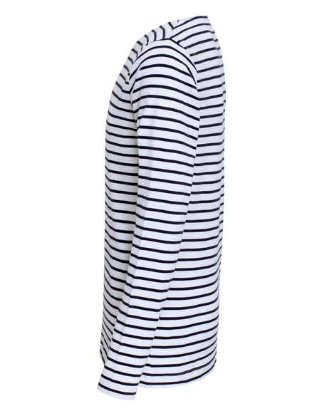 Męska bawełniana bluzka longsleeve paski dla firm 200 g