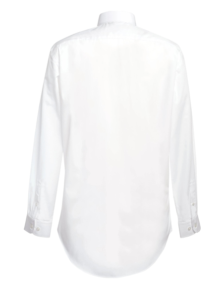 Koszula 115 g poliester bawełna męska długim rękawem biała