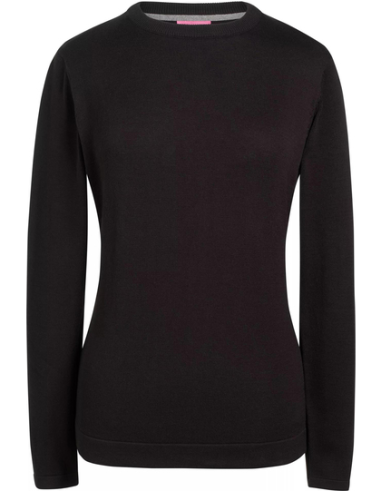 Damski sweter z bawełna Okrągły dekolt okrągłym dekoltem