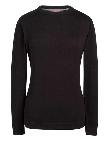 Damski sweter z bawełna Okrągły dekolt okrągłym dekoltem