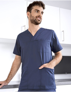 Tunika, Męski kasak roboczy z nadrukiem i haftem