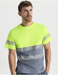 T-shirt Koszulka robocza Okrągły dekolt odblaskowa 170 g