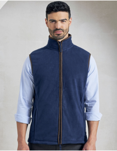 Męska kamizelka - bezrękawnik roboczy z nadrukiem i haftem