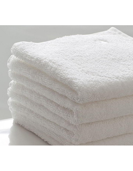 Ręcznik hotelowy BELLO 70x140 cm z napisem HOTEL bawełna 500 g/m² biały do hoteli SPA pensjonatu