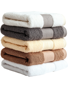 Ręcznik hotelowy AQUA 500 bawełniany 500 g/m² biały szary beżowy do hotelu SPA apartamentu