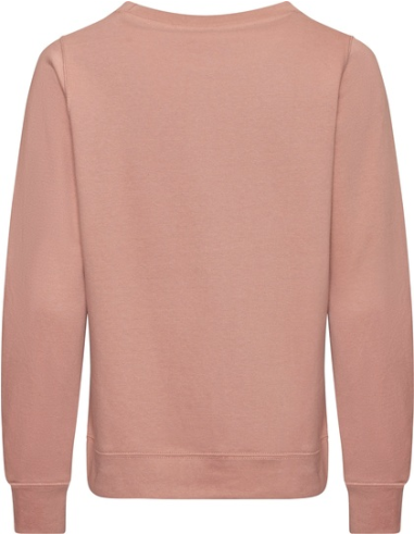 Bluza damska z okrągłym dekoltem i nadrukiem lub haftem