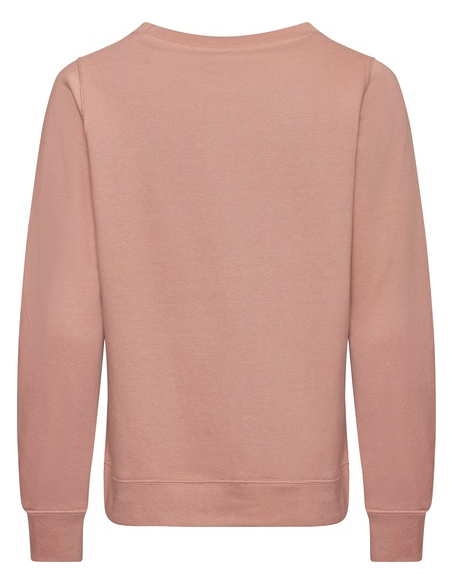 Bluza damska z okrągłym dekoltem i nadrukiem lub haftem